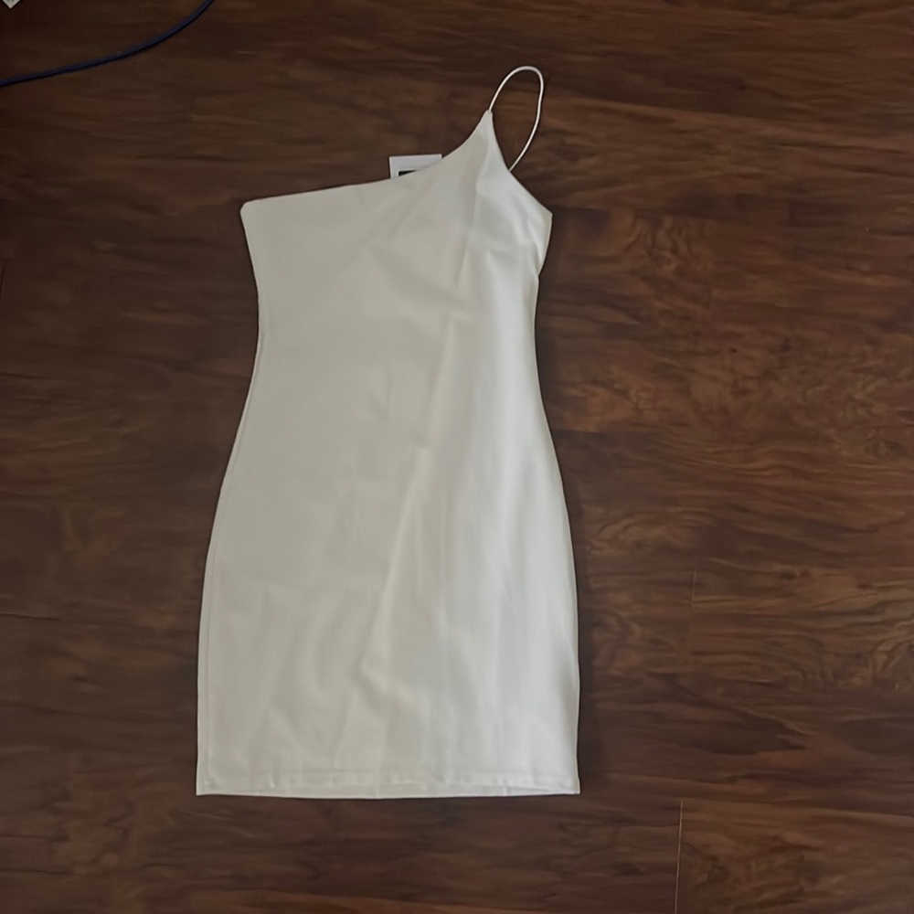 Off the shoulder white dress